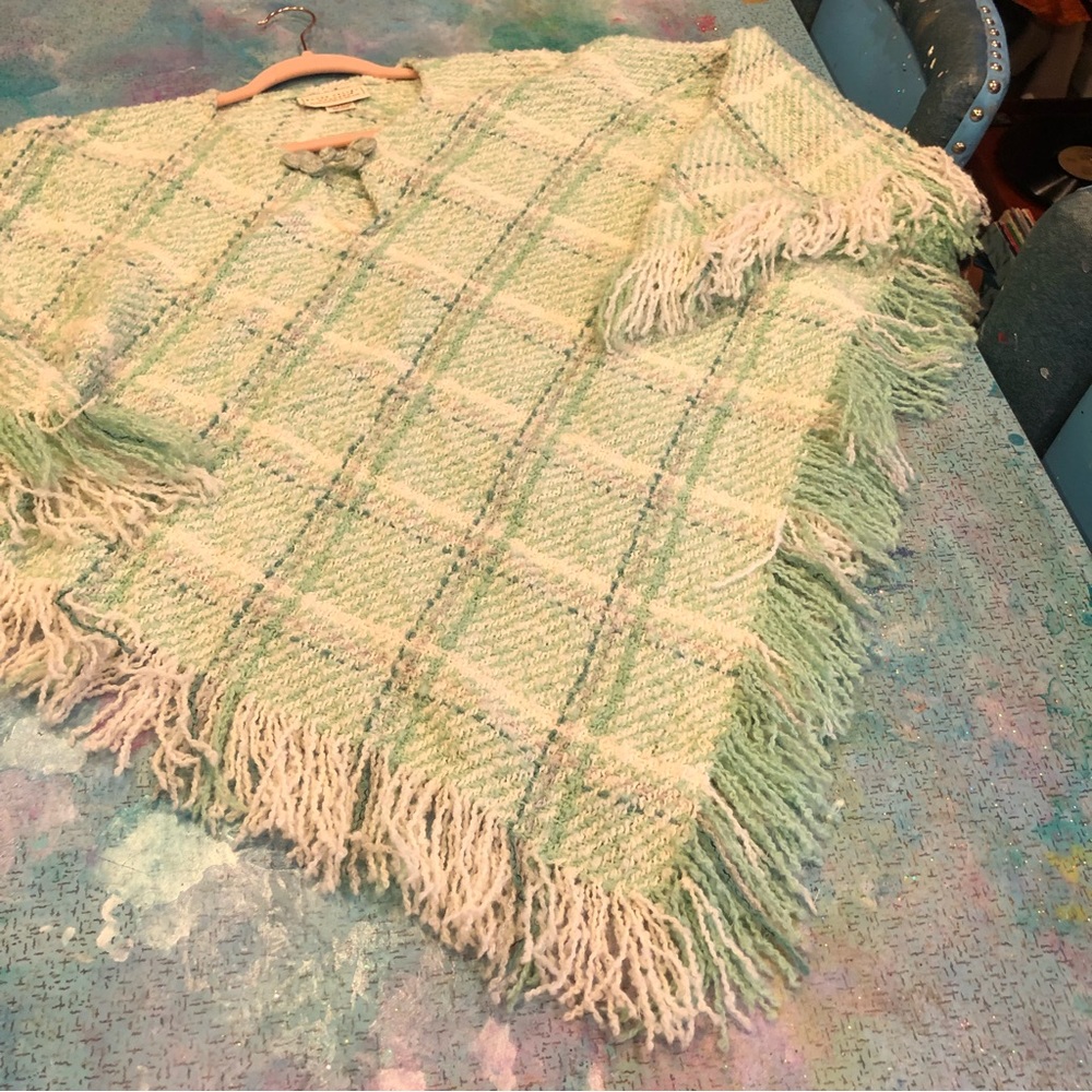 Sea Green Poncho
